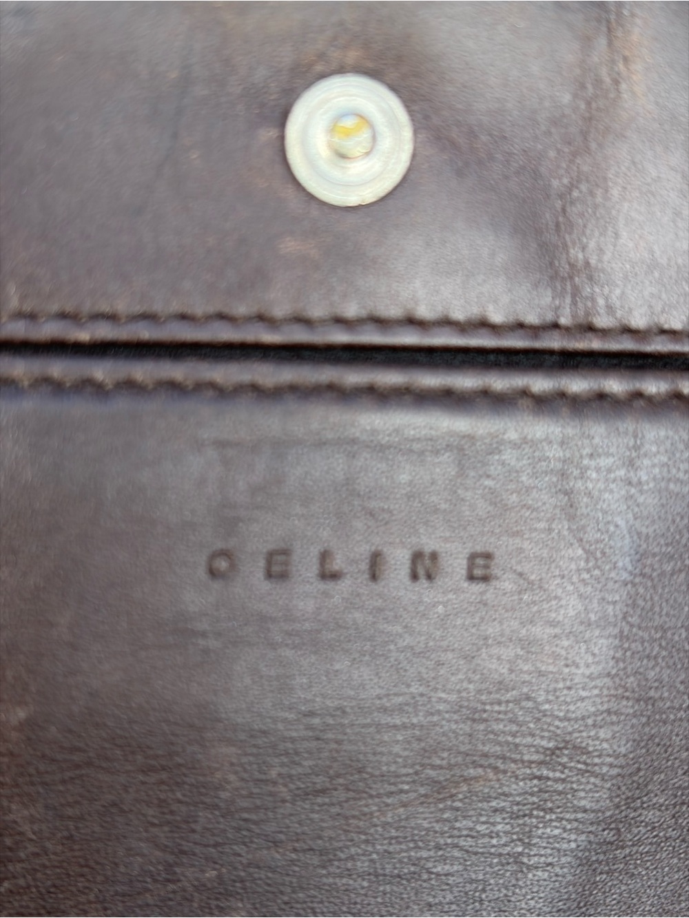Authentic Celine Paris Soft Fabric & Leather Long Wallet Italy - Picture 5 of 12